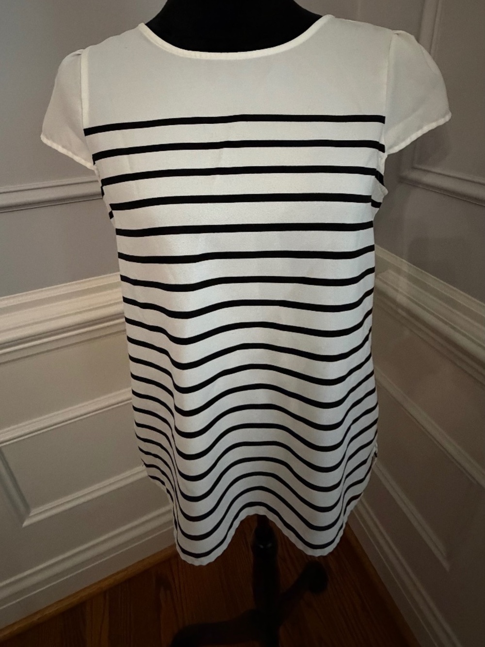Blue Stripped blouse. Size small